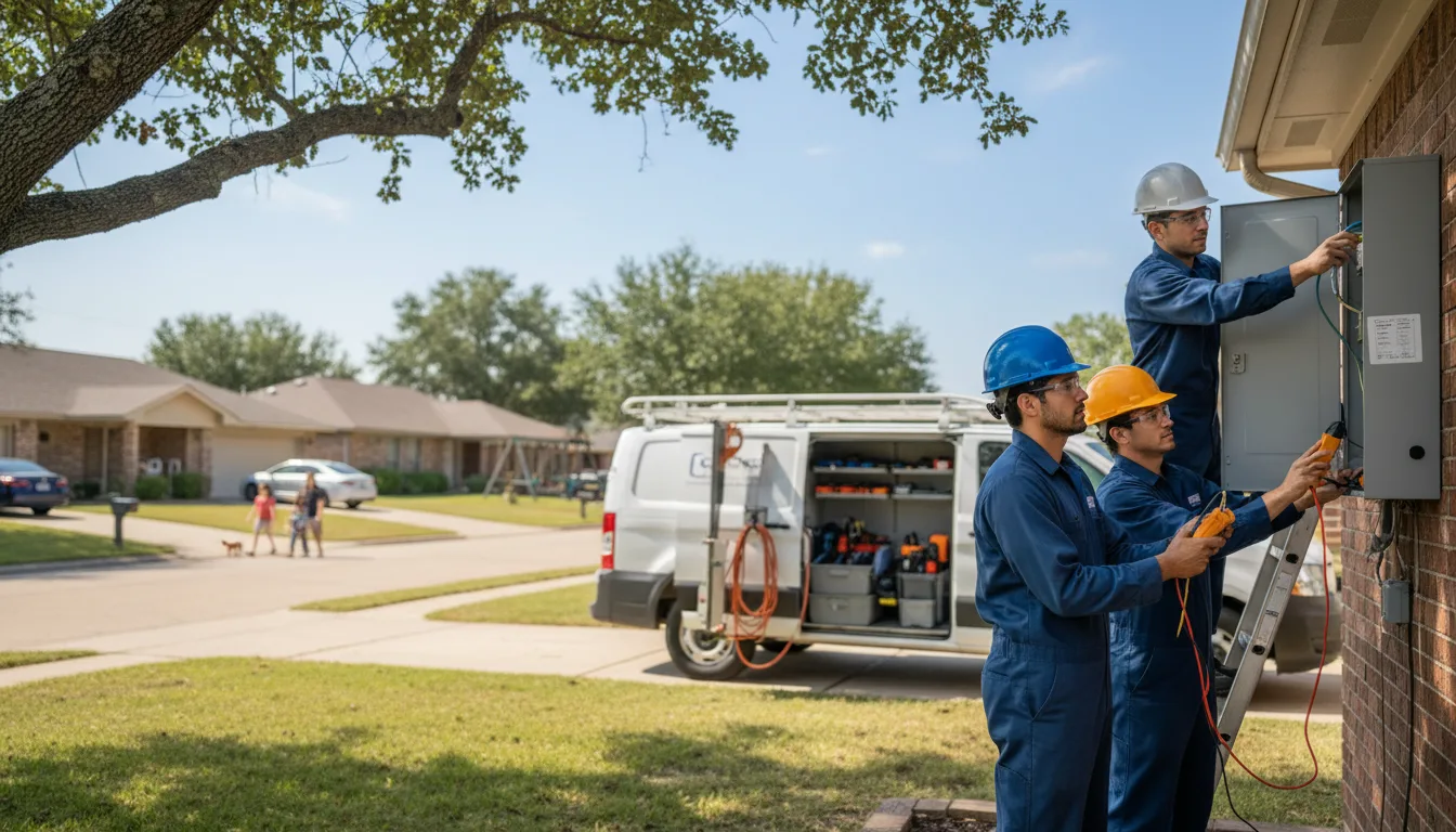 Certified electrician providing emergency electrical services in Fulda, MN